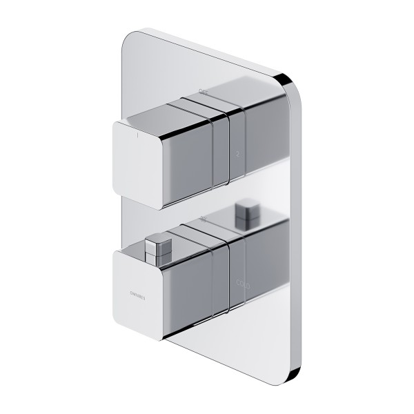 Omnires Parma bateria wannowo-prysznicowa podtynkowa termostatyczna chrom PM7436CR
