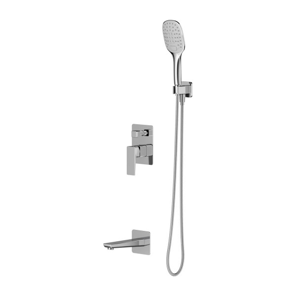 Omnires Parma kompletny zestaw wannowy podtynkowy chrom SYSPMW01CR