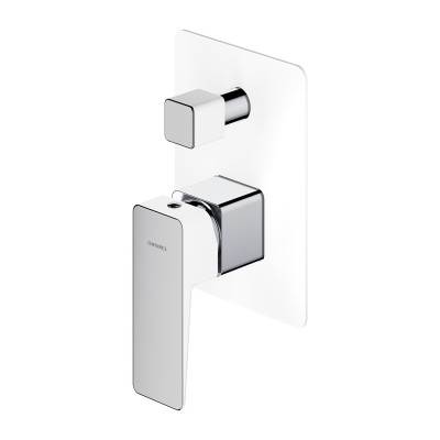 Omnires Parma bateria wannowo-prysznicowa podtynkowa chrom/biały PM7435CRB