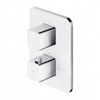 Omnires Parma bateria wannowo-prysznicowa podtynkowa termostatyczna chrom/biały PM7436CRB