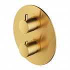 Omnires Y bateria wannowo-prysznicowa podtynkowa termostatyczna złoty szczotkowany Y1236ROGLB