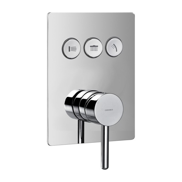 Omnires Y GOCLICK bateria wannowo-prysznicowa podtynkowa chrom Y1237GCCR