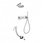 Omnires Y GOCLICK kompletny zestaw wannowy podtynkowy deszczownica 25 cm chrom SYSY32GCCR