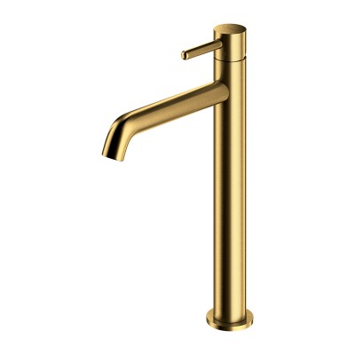 Omnires Y bateria umywalkowa wysoka stojąca złoty szczotkowany Y1212GLB