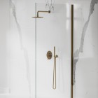 Omnires Y kompletny zestaw prysznicowy podtynkowy deszczownica 25 cm złoty połysk SYSY19GL
