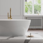 Omnires Y bateria wannowa wolnostojąca złoty połysk Y1233GL