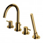 Omnires Y bateria wannowa 4-otworowa złoty połysk Y1232GL