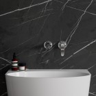 Omnires Art Deco bateria umywalkowa podtynkowa wylewka 16 cm chrom AD5115CR