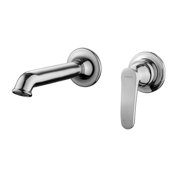 Omnires Art Deco bateria umywalkowa podtynkowa wylewka 16 cm chrom AD5115CR