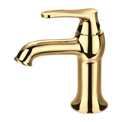 Omnires Art Deco bateria umywalkowa stojąca retro złoty połysk AD5111GL