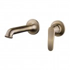 Omnires Art Deco bateria umywalkowa podtynkowa wylewka 16 cm retro brąz antyczny AD5115BR