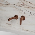 Omnires Art Deco bateria umywalkowa podtynkowa wylewka 16 cm retro miedź antyczna AD5115ORB