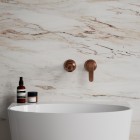 Omnires Art Deco bateria umywalkowa podtynkowa wylewka 16 cm retro miedź antyczna AD5115ORB