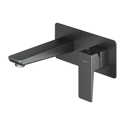 Omnires Parma bateria umywalkowa podtynkowa wylewka 17 cm grafit PM7415GR