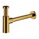 Omnires syfon umywalkowy mosiężny okrągły złoty połysk A186GL