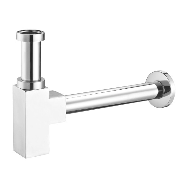 Omnires syfon umywalkowy mosiężny kwadratowy chrom A5555CR