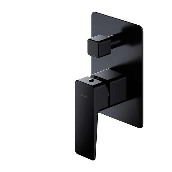 Omnires Parma bateria wannowo-prysznicowa podtynkowa czarny mat PM7435BL