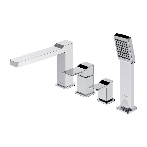 Omnires Slide bateria wannowa 4-otworowa chrom SL7732CR