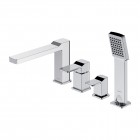 Omnires Slide bateria wannowa 4-otworowa chrom SL7732CR