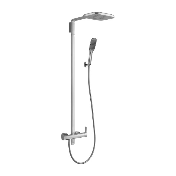 Omnires Hudson zestaw natryskowy z deszczownicą chrom HS4144CR