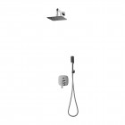 Omnires Hudson zestaw prysznicowy podtynkowy z deszczownicą 20 cm chrom SYSHS24XCR