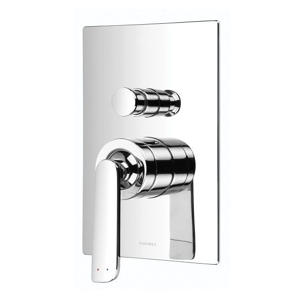Omnires Cascade bateria wannowo-prysznicowa podtynkowa chrom CA4035CR