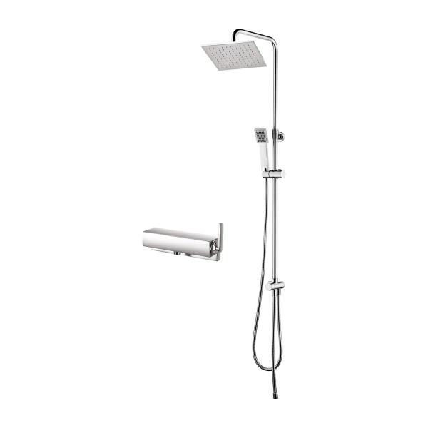 Omnires Cascade zestaw natryskowy z deszczownicą 25 cm chrom CA4041CR