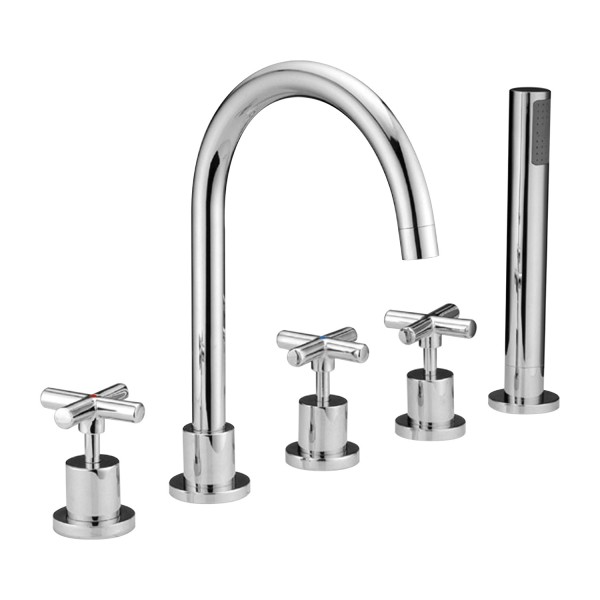 Omnires Modern bateria wannowa 5-otworowa chrom C311CR