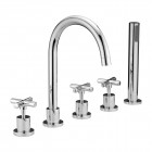 Omnires Modern bateria wannowa 5-otworowa chrom C311CR