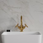 Omnires Modern bateria umywalkowa stojąca złoty połysk C301GL