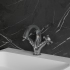 Omnires Retro bateria umywalkowa stojąca chrom RE7210CR