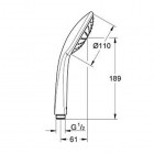 Grohe Euphoria Mono 110 słuchawka prysznicowa 27265000