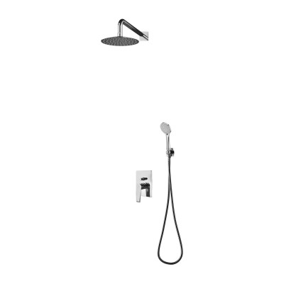 Omnires Astoria zestaw prysznicowy podtynkowy z deszczownicą 20 cm chrom SYSAS10CR