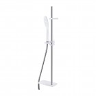 Omnires Siena zestaw prysznicowy chrom/biały SIENA-SCRB