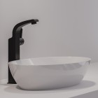 Omnires Darling bateria umywalkowa wysoka stojąca czarny półpołysk DA5013BL