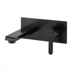 Omnires Darling bateria umywalkowa podtynkowa wylewka 16,5 cm czarny półpołysk DA5015BL