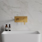 Omnires Darling bateria umywalkowa podtynkowa wylewka 16,5 cm złoty połysk DA5015GL