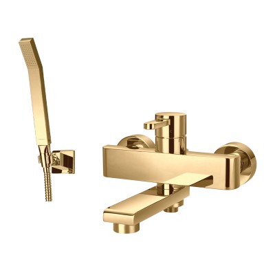 Omnires Darling bateria wannowa ścienna złoty połysk DA5031GL