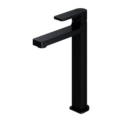 Omnires Baretti bateria umywalkowa wysoka stojąca czarny mat BA7812BL