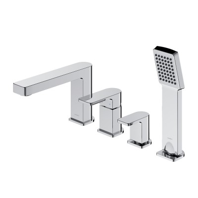 Omnires Baretti bateria wannowa 4-otworowa chrom BA7832CR