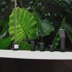 Omnires Baretti bateria wannowa 4-otworowa czarny mat BA7832BL