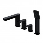 Omnires Baretti bateria wannowa 4-otworowa czarny mat BA7832BL