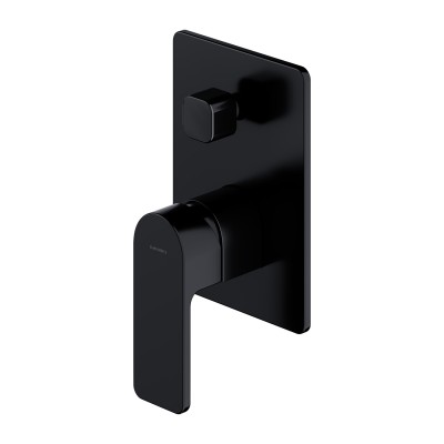 Omnires Baretti bateria wannowo-prysznicowa podtynkowa czarny mat BA7835BL