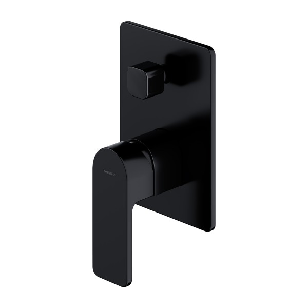 Omnires Baretti bateria wannowo-prysznicowa podtynkowa czarny mat BA7835BL