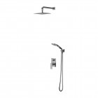 Omnires Baretti kompletny zestaw prysznicowy podtynkowy deszczownica 25 cm chrom SYSBA10CR