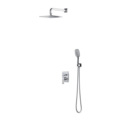 Omnires Sacramento kompletny zestaw prysznicowy podtynkowy deszczownica 25 cm chrom SYSSC10XCR