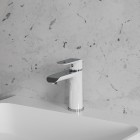 Omnires Sacramento bateria umywalkowa stojąca chrom/biały SC2310CRB