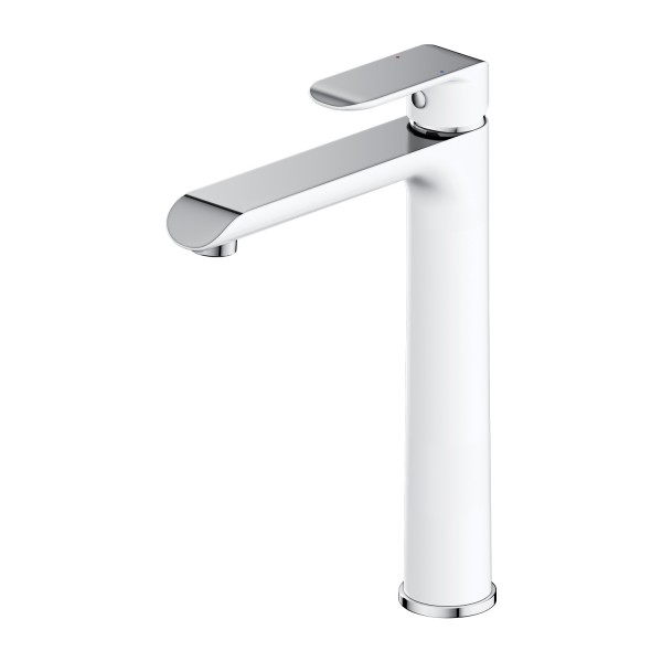 Omnires Sacramento bateria umywalkowa wysoka stojąca chrom/biały SC2312CRB