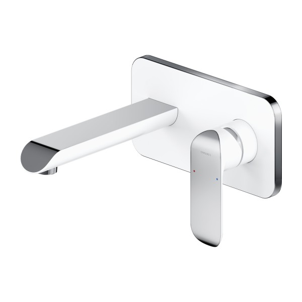 Omnires Sacramento bateria umywalkowa podtynkowa wylewka 17,8 cm chrom/biały SC2315CRB