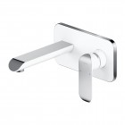 Omnires Sacramento bateria umywalkowa podtynkowa wylewka 17,8 cm chrom/biały SC2315CRB